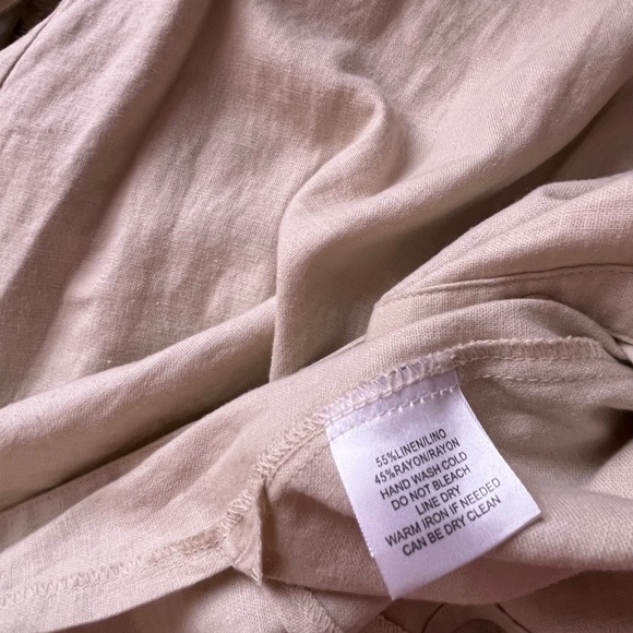 Flax Linen tunic with belt Large Sag Harbor - Picture 7 of 7